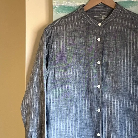 Muji Linen Shirt Dress - Picture 3 of 7